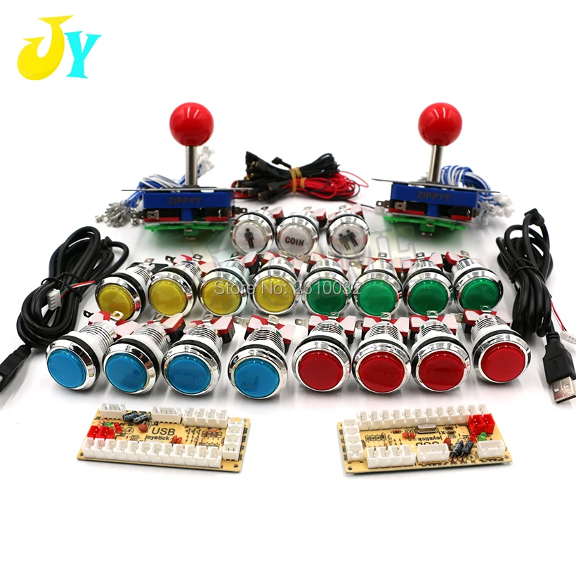 USB кодировщик DIY с нулевой задержкой для ПК на 2 аркадных джойстика 5V кнопка