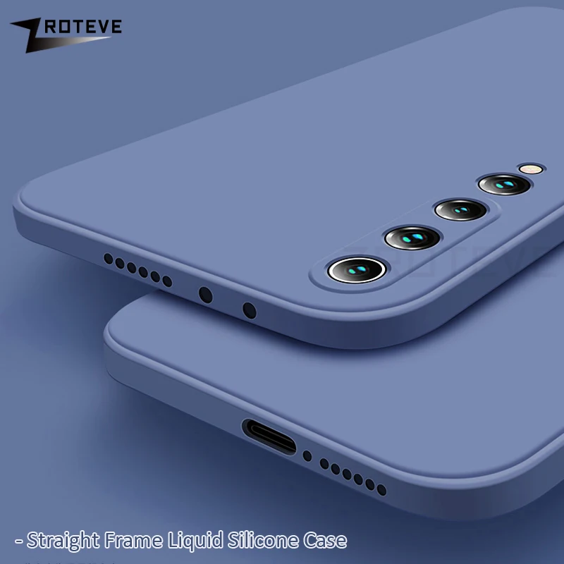 Mi 10 Zroteve para Xiaomi Mi10 Lite Ultra caso de silicona líquida Xiomi Mi 10T Pro Mi10T Lite para Xiaomi Mi11 Mi 11 casos