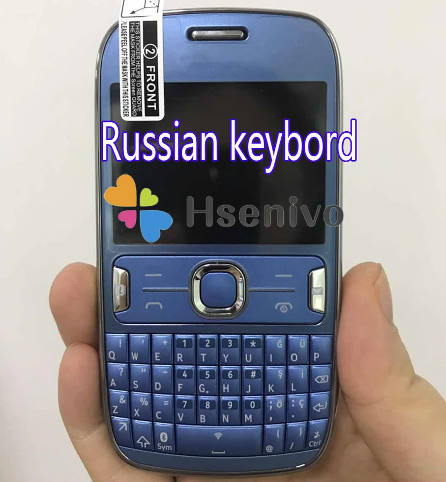 Белый Чехол для телефона с полным корпусом для Nokia Asha 302 Houisng с брелоками черный/белый/красный цвет - Цвет: Белый