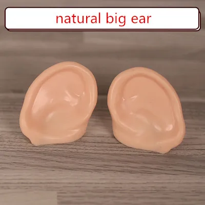 Blyth Doll Ears for Blyth Doll Icy Doll White Natural Tan Dark and Super Black Skin Only Ears No Doll Children Toys for Girls - Цвет: natural big ear