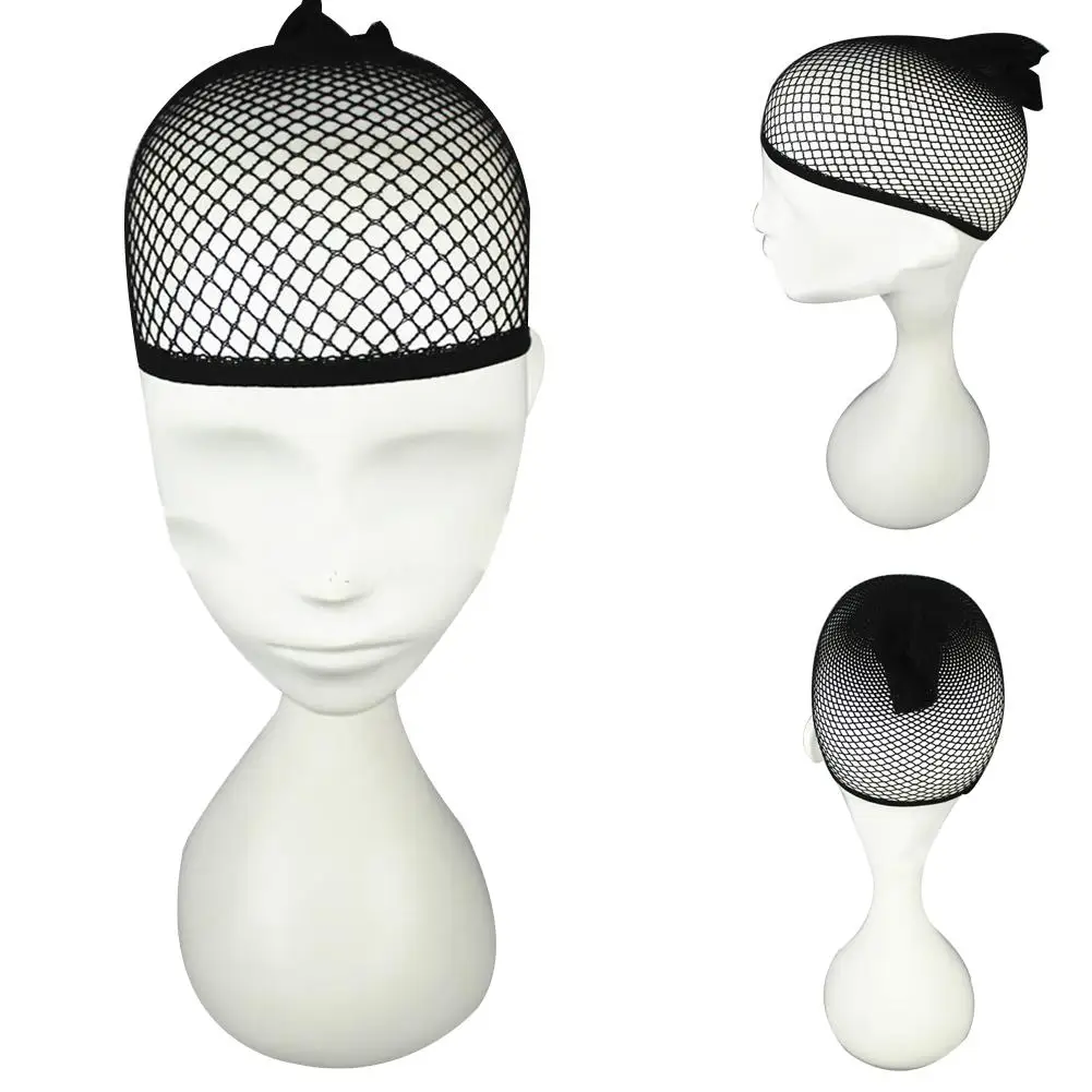

Women Elastic Nylon Wig Cap Open End Black Mesh Liner Short Fishnet Hair Net