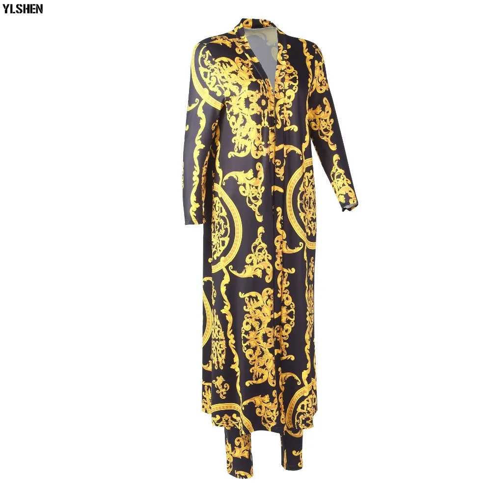 African Dresses for Women Dashiki Plus Size Two Piece Set Print Clothes Ankara Long Dress Suit Bazin Robe Africaine Femme 2019 02
