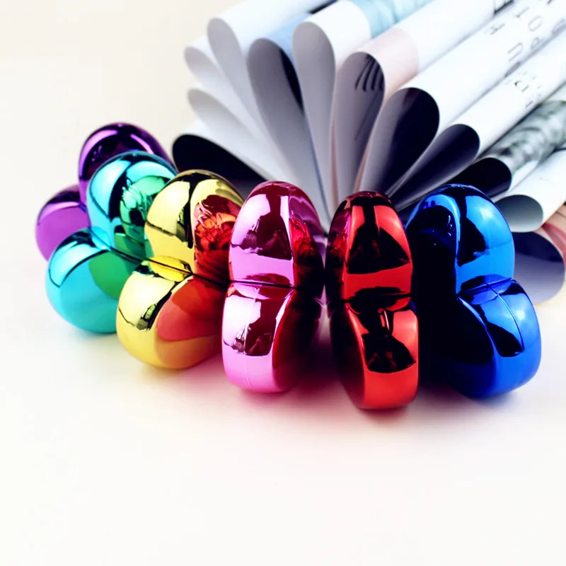 Perfume Bottle 6pcs/lot 25ml Heart Shaped Glass Perfume Bottles Spray Refillable Empty Atomizer For Women
