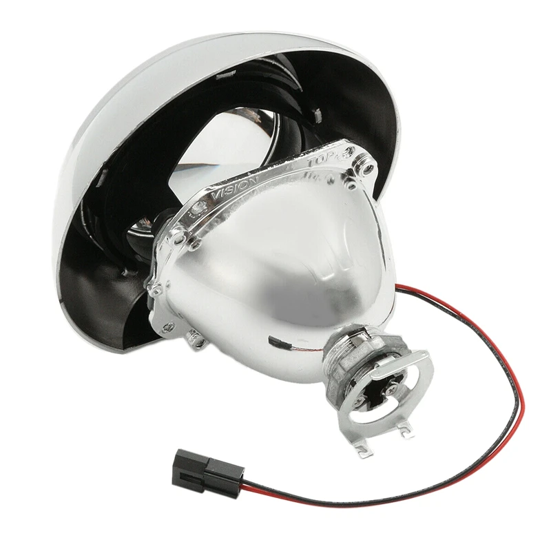LHD 2 шт. 2,5 дюймов мини би-ксенон H1 HID фары проектор Объектив Halo Кольцо Hi/Lo