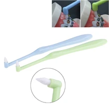 1 шт. маленькая Ортодонтическая зубная щетка мягкая зубная щетка для чистки ортодонтических брекетов