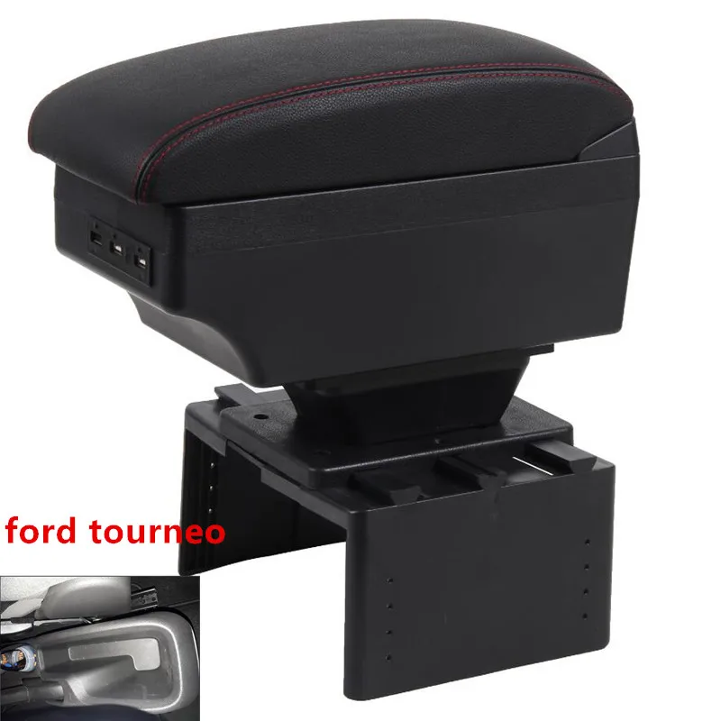 

for ford tourneo armrest box universal car center console modification accessories double raised with USB