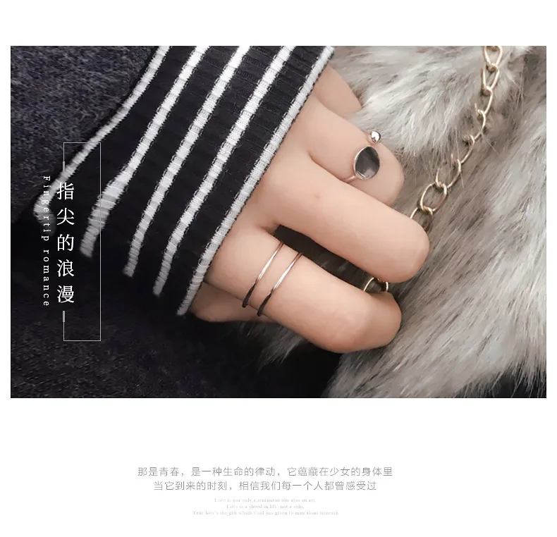 Богемные винтажные 925 стерлингового серебра Многослойные линии кольца для мужчин и женщин обручальные кольца Девушки вечерние подарки Anillos