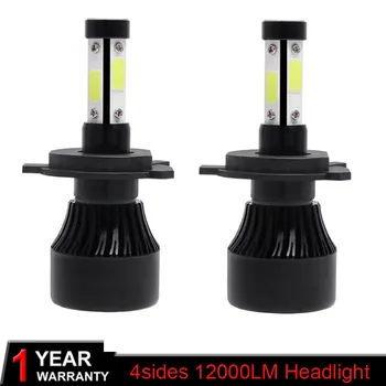 

Muxall 72W COB Chips H4 H7 LED Car Headlight Bulbs H11 H1 9005 9006 Hi-Lo Beam 12000lm 6500K Auto Headlamp Led Light DC12v 24v