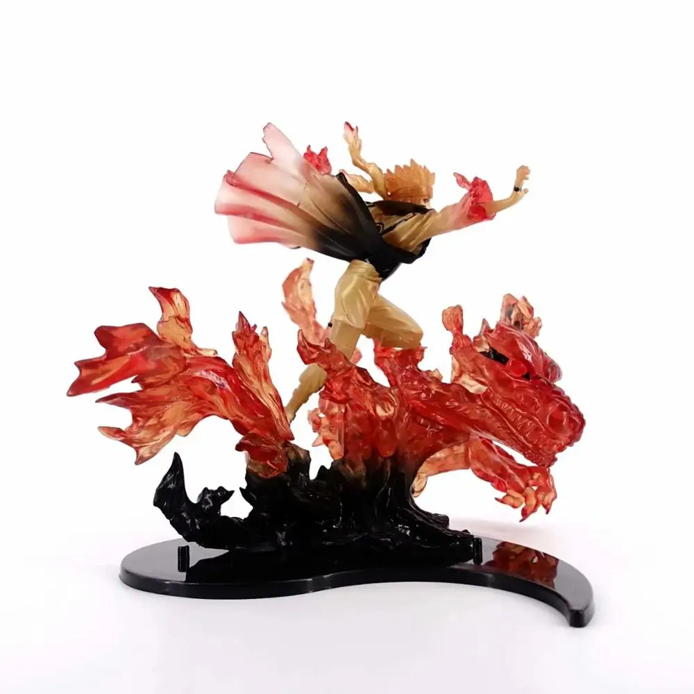 Аниме Наруто Ninetales кьюби Kurama пламя нулевой режим Феи ПВХ фигурка Коллекционная модель игрушки кукла подарок на Рождество