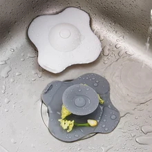 Пробка для слива воды в ванную, резиновый Круглый Силиконовый Фильтр для раковины, фильтр для слива, кухонный инструмент для волос