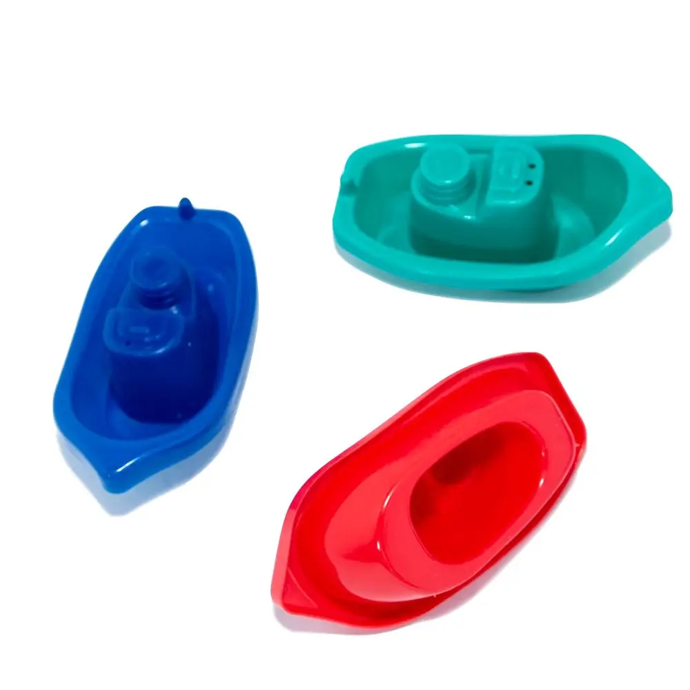 Barco flotante de baño para niños, juguetes de baño, bañera, natación, juego de agua, barco educativo, 4 Uds.