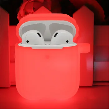 

New Coming Luminous Silicone Case for Air Pods Headphone Protection Cover for For Airpods Sleeve Wrap Shockproof Anti lost