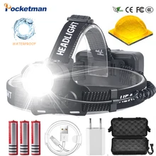 

High LM Yellow XHP70.3 LED Headlamps Heavy fog snow most powerful lighting White XHP70.2 LED torch Fishing ZOOM 3x18650 Battery