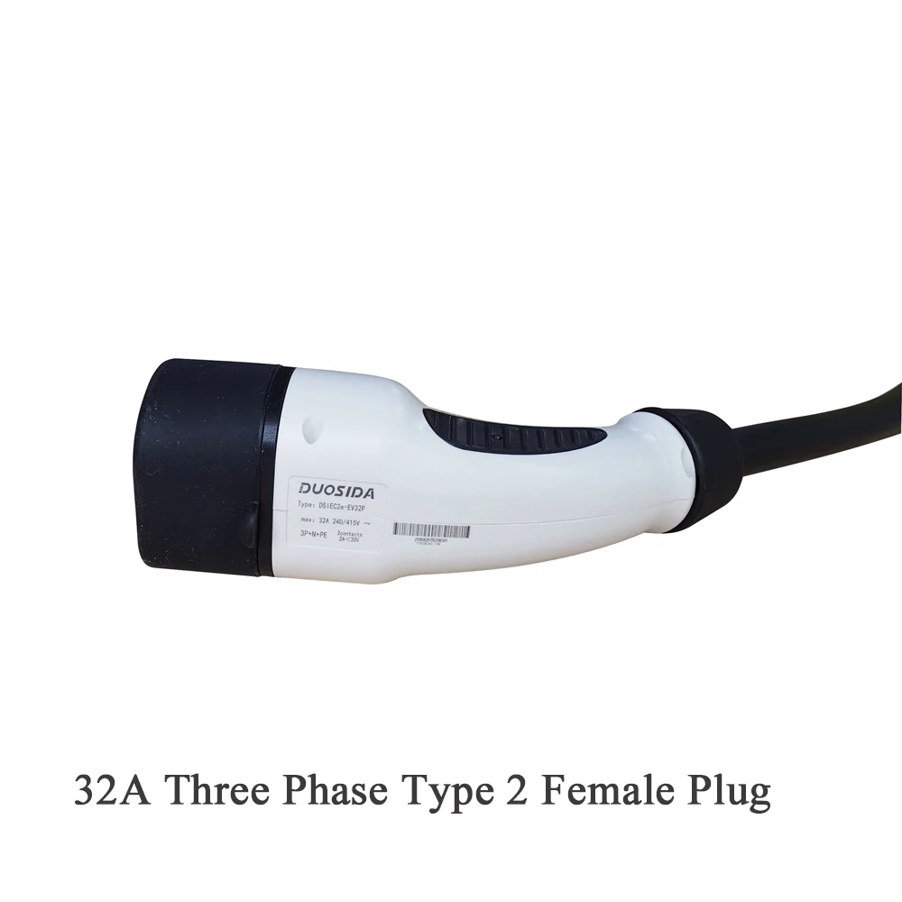 32A трехфазный кабель EV type 2-type 2 IEC 62196-2 EV зарядный штекер с 5 м кабелем TUV зарядное устройство для электромобиля