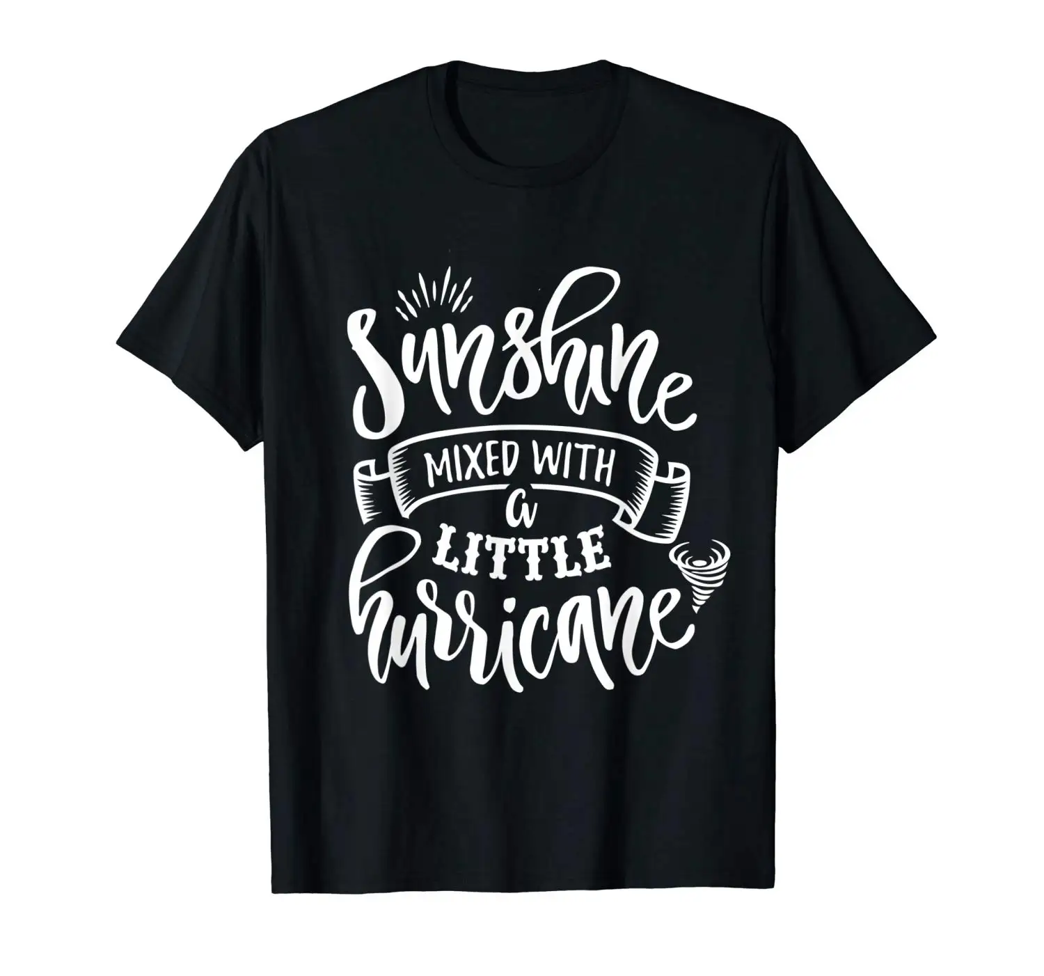 Sunshine смешанные Little Hurricane Футболка короткий рукав Повседневное печатных футболка