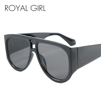 

ROYAL GIRL Men Women Oversized Sunglasses Retro Vintage Trendy Round Sun Glasses Brand Designer Gafas De Sol Mujer Ss277