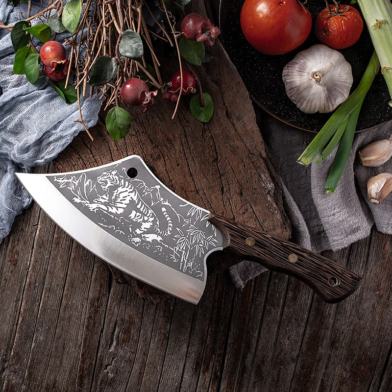 Professional Choper Axe Set Butcher Knife Sets Chef Knife Meat Cleaver  Sharp Blade Kitchen Knives Kitchen Tools Santoku Knife Cooking Cutter Meat  Slicing knife Utility Knife Set Chef Knives Slicing Beef Knife