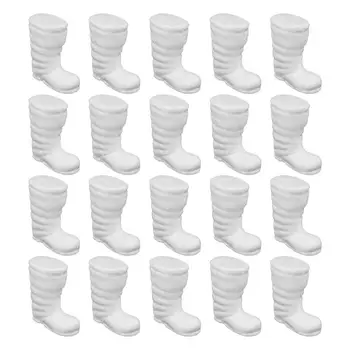 

20pcs Solid Christmas Boots Polystyrene Foam Ornament Diy Preschool Education Crafts Photography Props Christmas Supplies