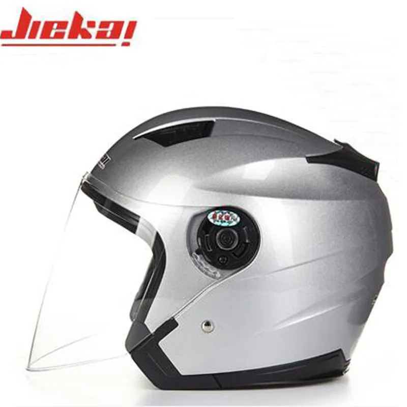 JIEKAI Половина лица moto rcycle шлем моющаяся подкладка с двумя линзами moto шлемы moto cicleta cascos moto rbike винтажные шлемы