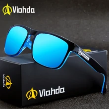 Бренд Viahda, новинка, поляризованные солнцезащитные очки, мужские, черные, крутые, для путешествий, солнцезащитные очки, высокое качество, очки Gafas с коробкой