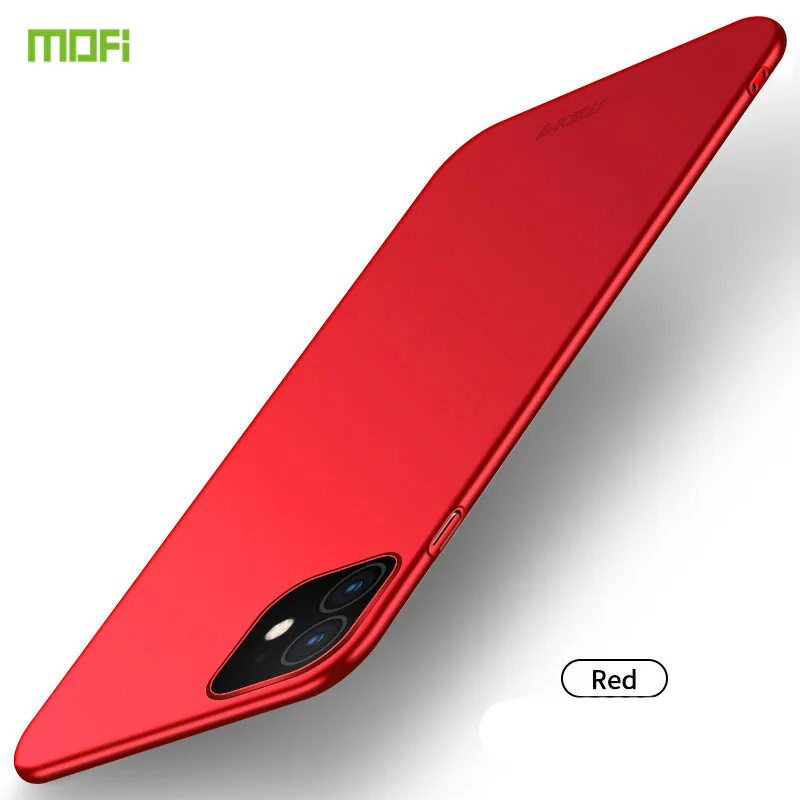 Красный Для iPhone 11 Pro чехол Mofi роскошный классический матовый ПК Жесткий Чехол для телефона для iPhone 11 Pro Max пластиковый матовый чехол для iPhone 11Pro - Цвет: Красный