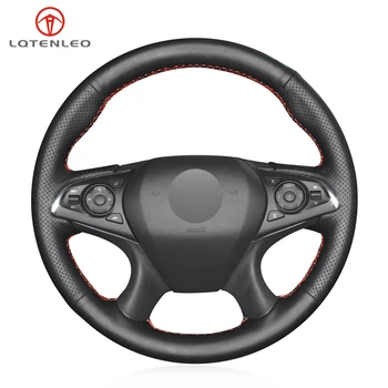 

LQTENLEO Black Artificial Leather DIY Hand-stitched Car Steering Wheel Cover For Buick Lacrosse 2015-2018 Enclave CXL 2018