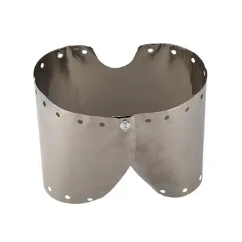 

Outdoor Camping Stove Windshield Outdoor Portable Titanium Alloy Windshield Ring Head Windshield Thin Stove C1T2