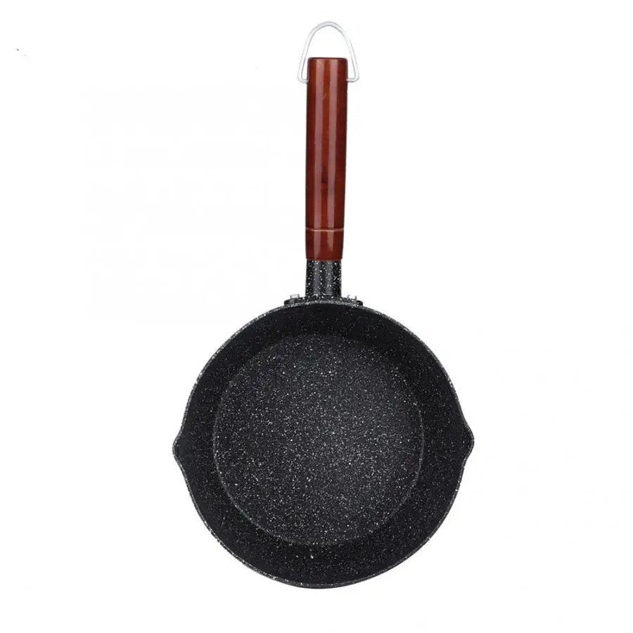 Panela Household Kitchen Aluminum Non-stick Stone Cooking Utensil Pot with Wooden Handle High Quality