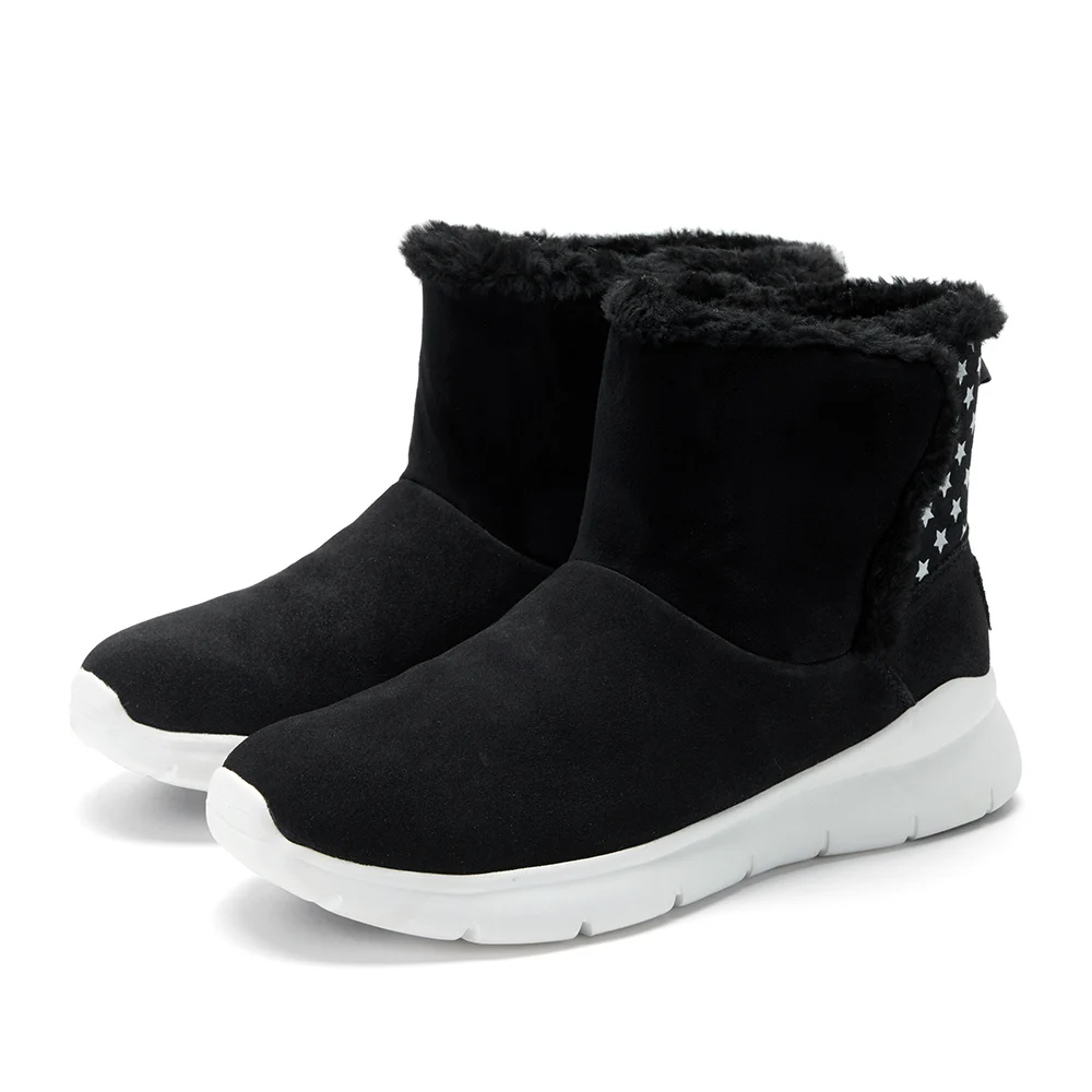 Balabala/ботинки для мальчиков; Детские уличные ботинки для девочек; Новинка года; зимняя высокая детская обувь; теплая хлопковая обувь - Цвет: black