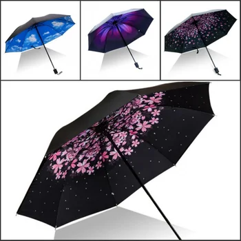 

Women Men Sunny And Rainy Umberlla Inverted Reverse Sun&Rain Car Umbrella Large Windproof Travel UV Umbrellas