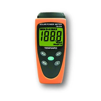 

TENMARS TM-206 Solar Power Meter Helpful to Set up Solar PV Panels at Optimum Angles of Incidence，Agriculture Applications.
