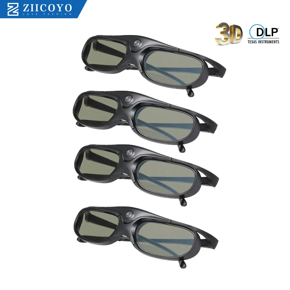 Активный затвор DLP Link 3D очки совместимые 96-144 Гц с Optama /Acer/BenQ /ViewSonic/XGIMI Проекторы