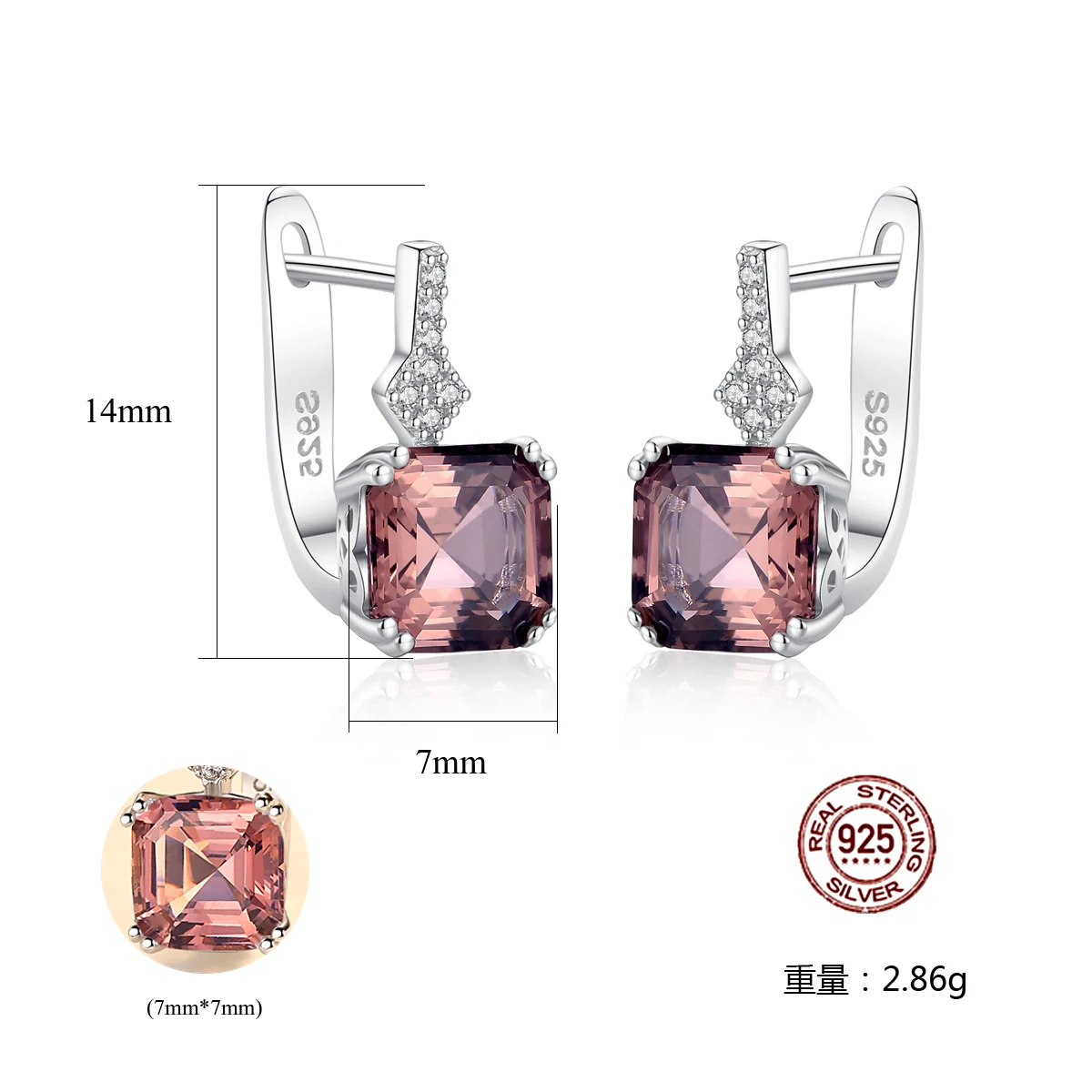 Модные женские серьги с декоративными ушками,, Morgan Stone 925, серьги из стерлингового серебра для женщин