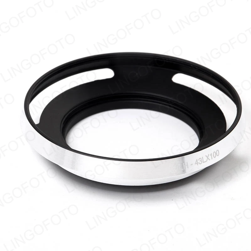 LH-43LX100 Metal Lens Hood for Panasonic LUMIX DMC-LX100 &amp LEICA D-LUX (Typ 109) Camera Fits 43mm Cap | Электроника