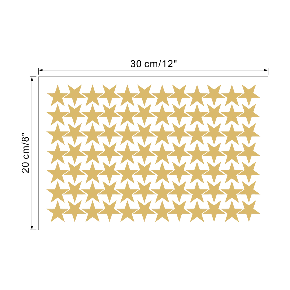 Wall Sticker For Kids Room Gold Stars Baby Nursery Room Wall Stickers Bedroom Children Wall Decals Home Art Wallpaper 29x30mm
