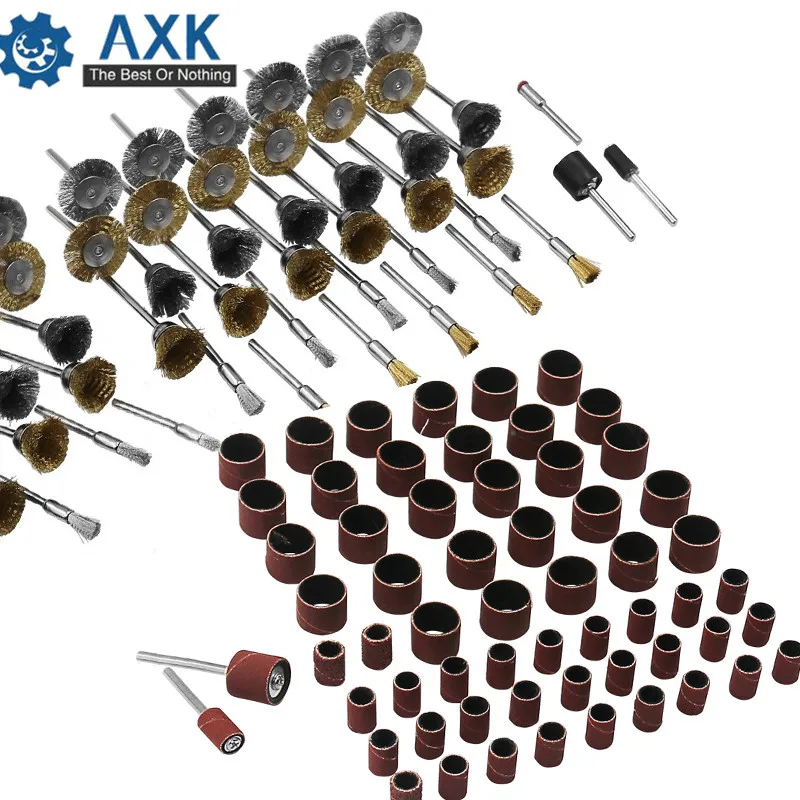 98 шт. роторный инструмент Аксессуар Набор бит Костюм Dremel 1/" хвостовик шлифовальный полировка для роторной машины DT348