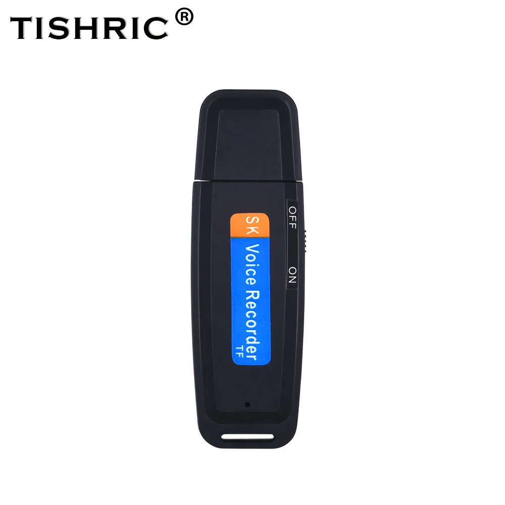 Black without card TISHRIC u-диск мини диктофон ручка цифровой диктофон аудио рекордер флеш-диск USB 2,0 звука для 1-32 ГБ Micro SD TF карты - Цвет: Black without card