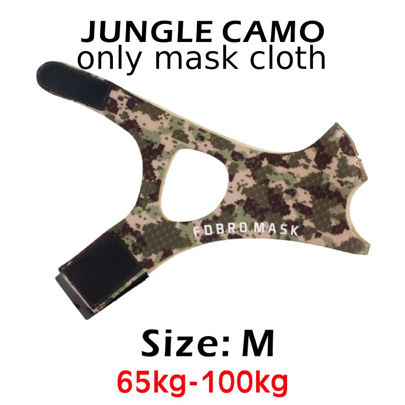 Mask Cloth JC M FDBRO Спортивная маска для бега и фитнеса, Черная Спортивная маска для тренировок на высокой высоте, 2,0 Тканевая маска - Цвет: Mask Cloth JC M
