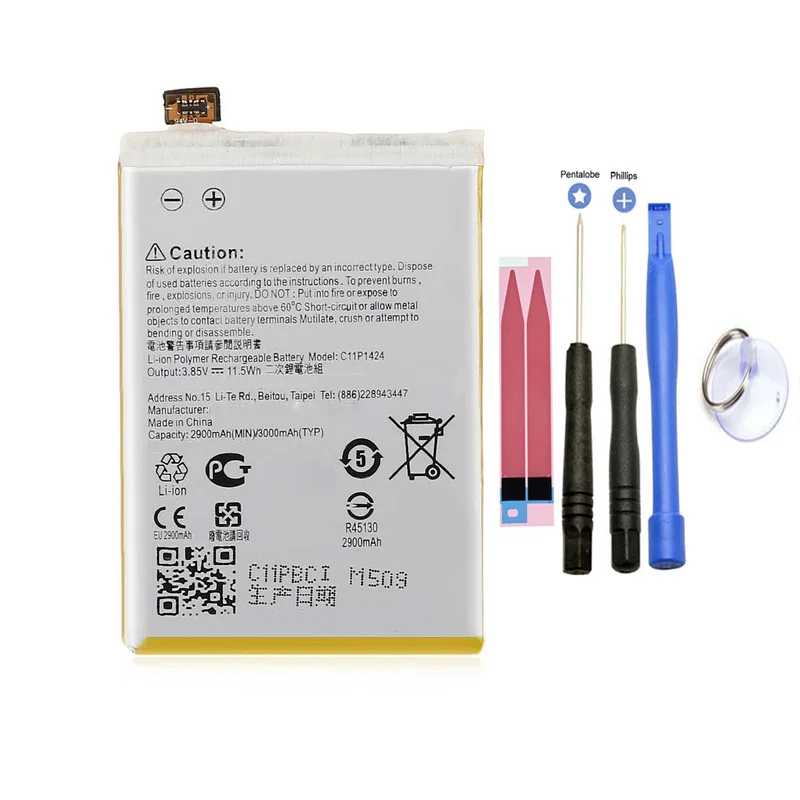 Сменная батарея для телефона C11P1424 3000 мАч Asus ZenFone 2 ZE551ML ZE550ML Z00AD Z00ADB Z00A Z008D с