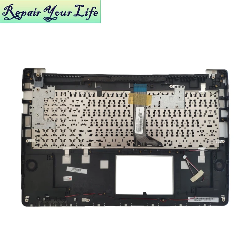 laptop keyboard for ASUS S500CA S500C US English 0KN0-N32US13 0KNB0-6128US00 9Z.N9DSU.101 black KB+horn silver Palmrest Top Case