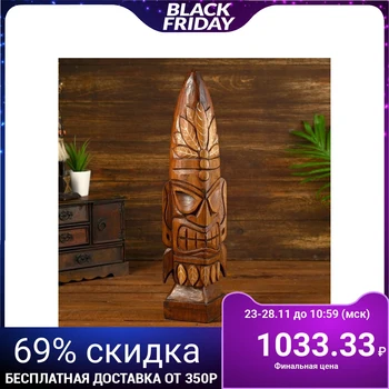 

Interior souvenir "Aboriginal head" wood 10x10x50 cm 4575216