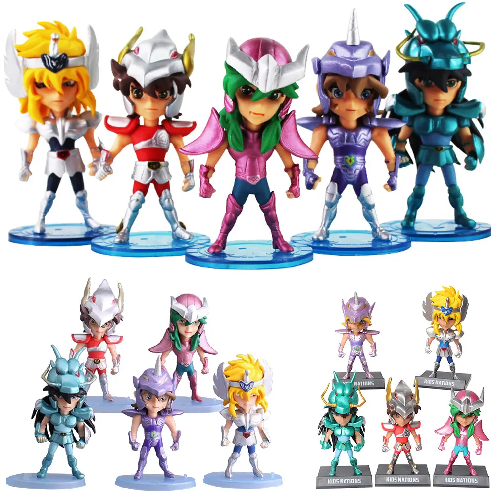 Экшн-фигурка Рыцари Зодиака из аниме Saint Seiya ПВХ игрушечные модели Shiryu Shun Jabu Hyoga 5