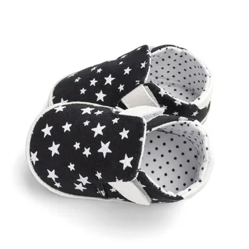 

Toddler Baby First Walkers Star Print Anti Slip Soft Sole Crib Canvas Shoes Baby Sneaker 0-18M New