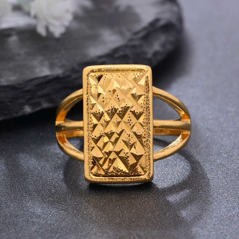 Indian Ring 7 Wedding 22K Gold Plated Finger Ring Designer Mother's Gift  Jewelry | eBay