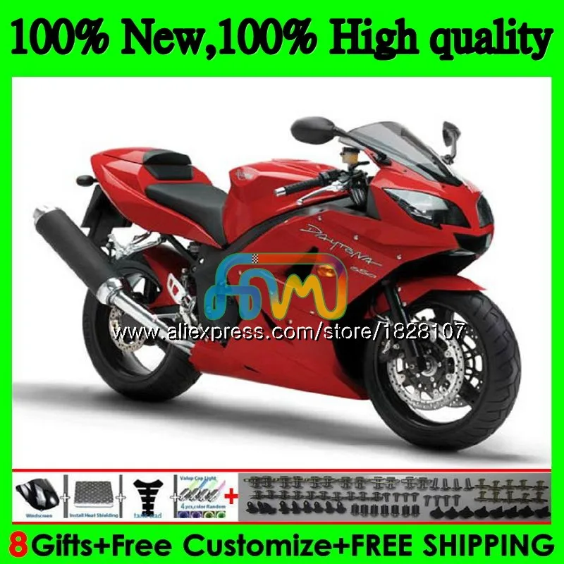 Средства ухода за кожей для Triumph Daytona 600 650 02 03 04 05 Daytona650 74BS. 29 Daytona600 Daytona 650 2002 2003 красный белый 2004 2005 обтекатели