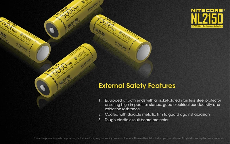 Nitecore NL2150 Rechargeable Li-ion 21700 Battery (11)