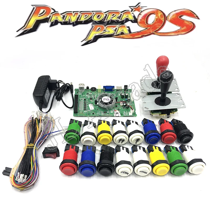 DIY Arcade Game Kit 3D Pandora XIV BOX 9s 4260 In 1 family PCB Board sanwa Joystick Push Button Power Supply Set | Спорт и