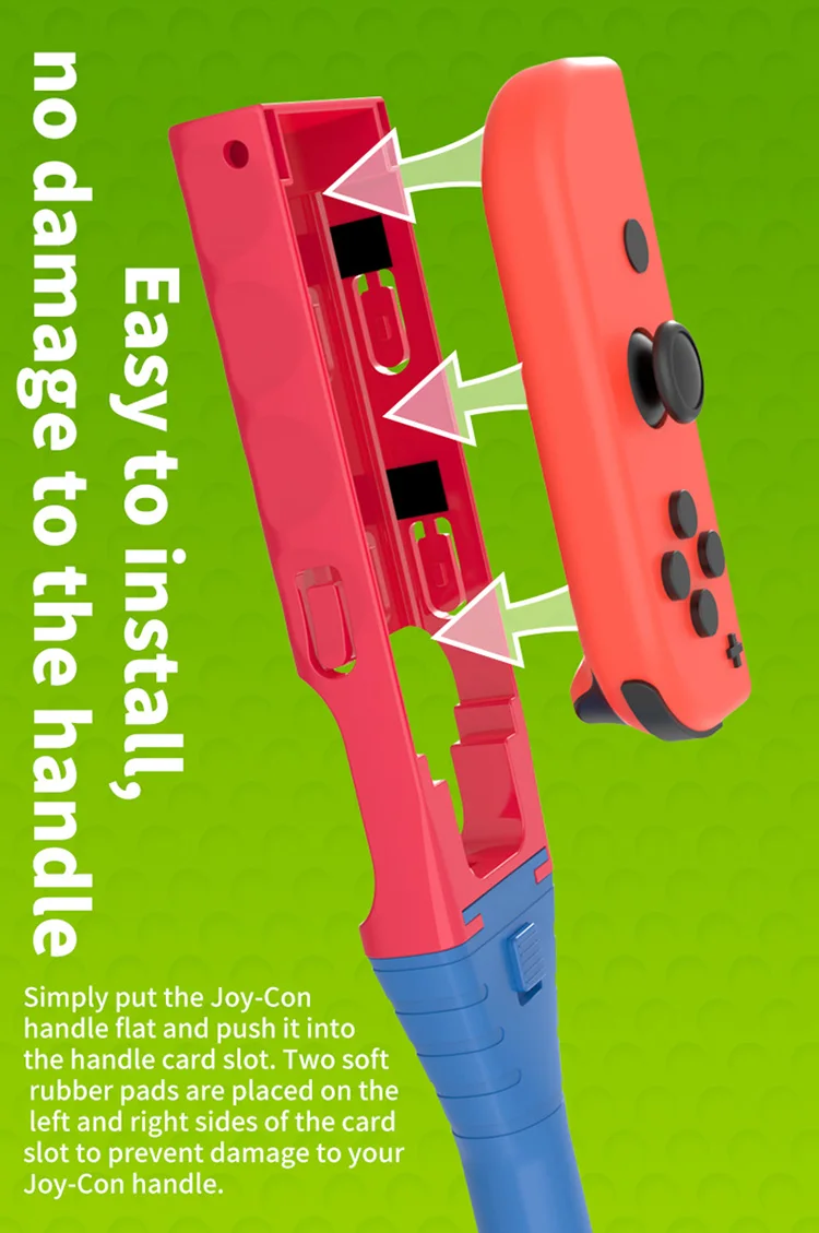 Golf Grips Clubs 2 Pieces Set Compatible With Mario Golf Super Rush For Nintendo Switch Joy Pad Grips