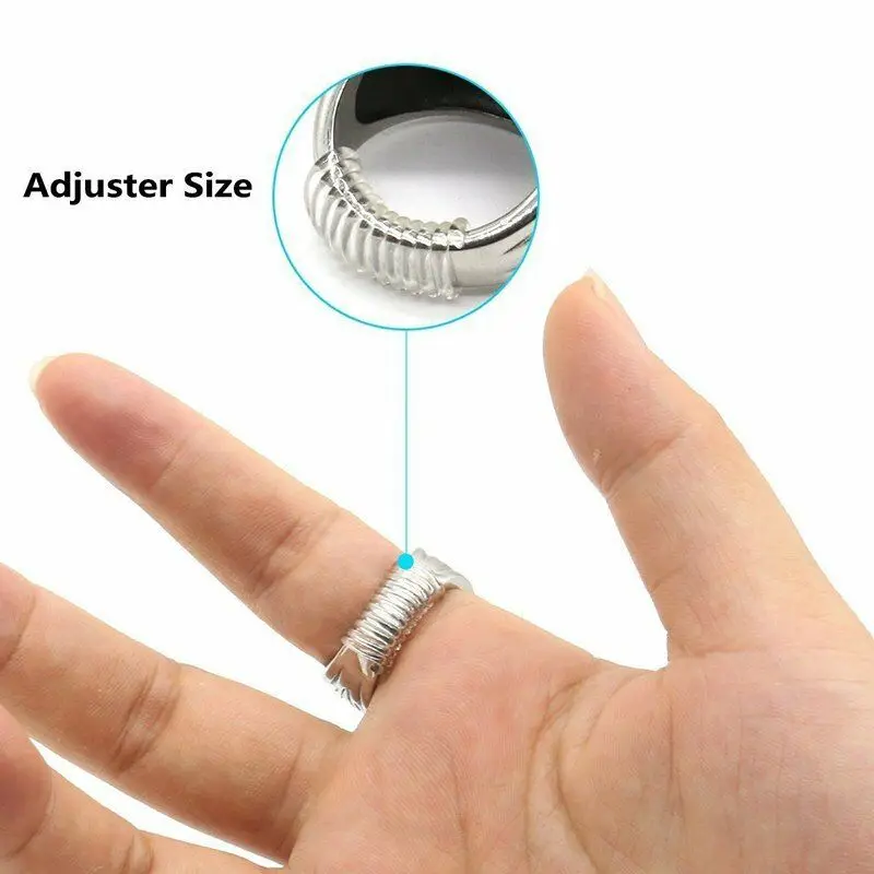 

2019 new 5pcs Rings Size Adjuster Snuggies Insert Guard Tightener fashion Reducer Resizing Fitter rings for women men 5mm 3,5mm