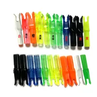 24pcs  Archery Arrow Nocks For Carbon Arrow Shaft I.D 6.2mm 0.246" Plastic Arrow Tails DIY Arrow Knocks Replacement 1